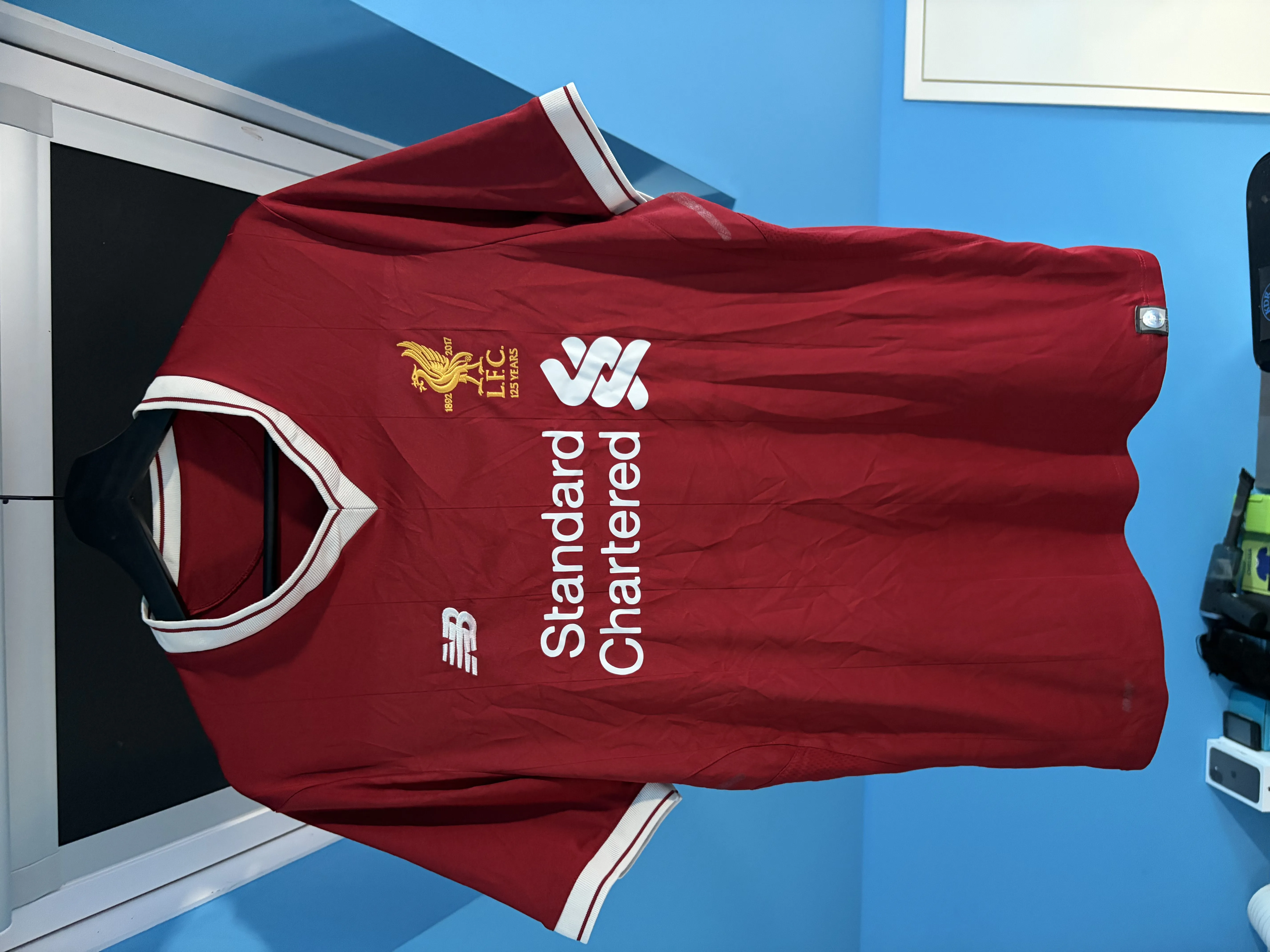 Liverpool 2017/18 Home Shirt – Medium (Item 1) | 125 Years Edition